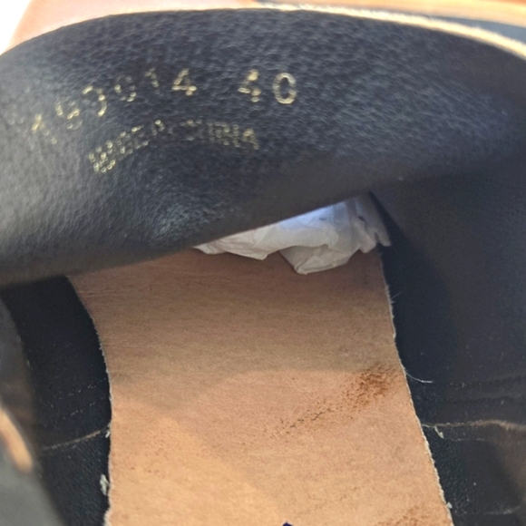 ANTHROPOLOGIE ×ALL Black Brown Tan  Leather Boots with Chunky Sole Platform - Picture 10 of 12